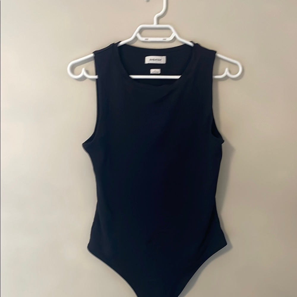 Babaton black Sleeveless Bodysuit